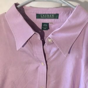 Polo Button Down purple Shirt